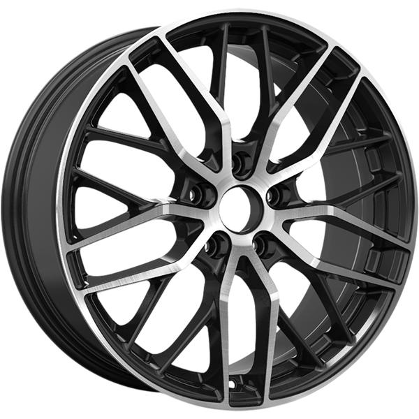 Диски RST R268 7 х 18 5*108 Et: 38 Dia: 60.1 черный с проточкой глянцевый