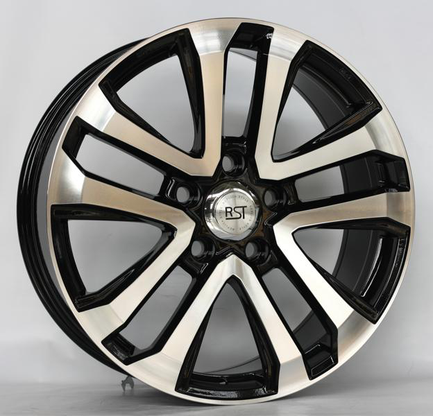 Диски RST R2205FF 9 х 22 5*150 Et: 45 Dia: 110.1 черный с проточкой глянцевый