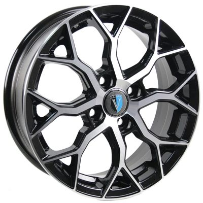 Диски VENTI 1519 6 х 15 4*100 Et: 46 Dia: 60.1 черный с проточкой глянцевый