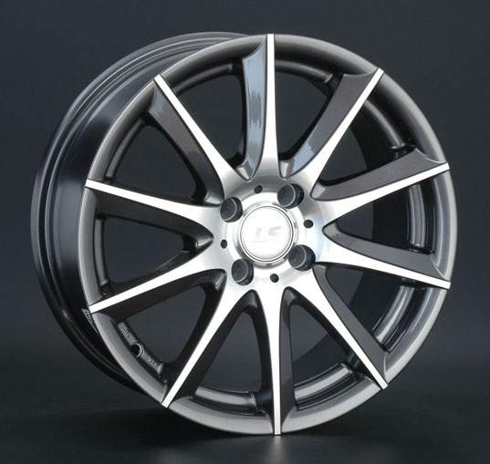 Диски LS wheels LS286 7 х 17 5*114,3 Et: 40 Dia: 73.1 серый с полировкой
