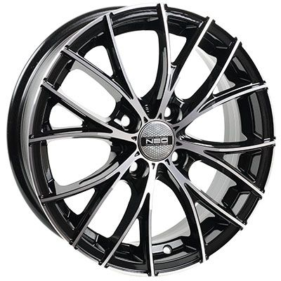 Диски NEO 573 6 х 15 4*100 Et: 45 Dia: 60.1 черный с проточкой глянцевый