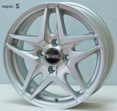 Диски Tech Line 530 6 х 15 4*114,3 Et: 45 Dia: 56.6 классический серебристый цвет