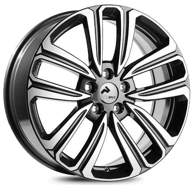 Диски RPLC Chr4 7.5 х 18 5*108 Et: 47 Dia: 60.1 черный с проточкой глянцевый
