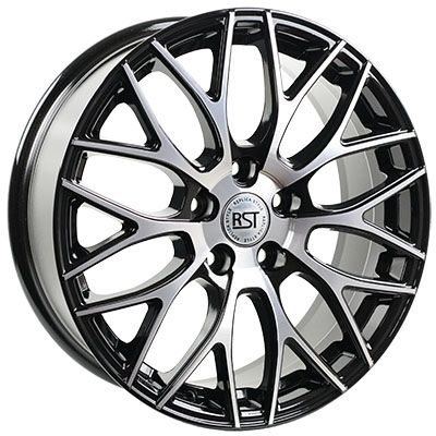 Диски RST R147 7.5 х 17 5*114,3 Et: 46 Dia: 67.1 черный с проточкой глянцевый
