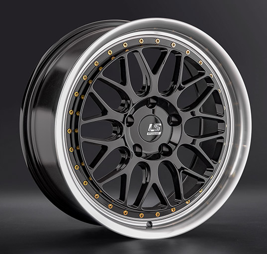 Диски LS wheels FlowForming RC65 8.5 х 18 5*120 Et: 30 Dia: 72.6 черный с полированным ободом