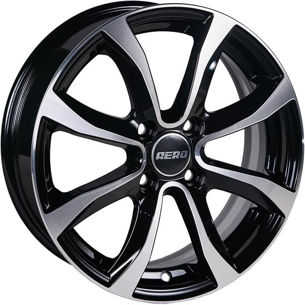 Диски AERO V2110 6 х 15 4*114,3 Et: 40 Dia: 66.1 черный с проточкой глянцевый