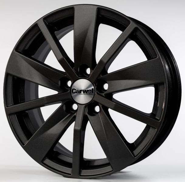 Диски Carwel Имлес 165 6 х 15 5*100 Et: 40 Dia: 57.1 черный матовый