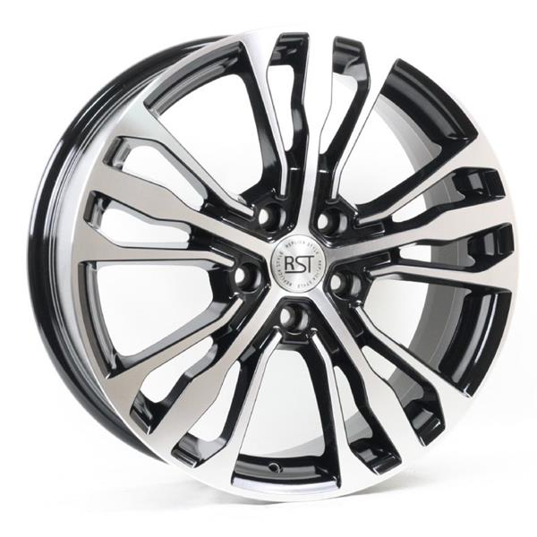Диски RST R188 7 х 18 5*108 Et: 33 Dia: 60.1 черный с проточкой глянцевый