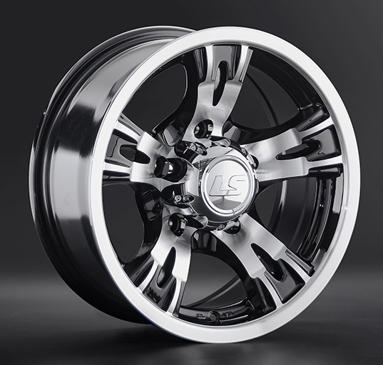 Диски LS wheels 883 7 х 15 5*139,7 Et: -10 Dia: 108.6 черный полностью полированный