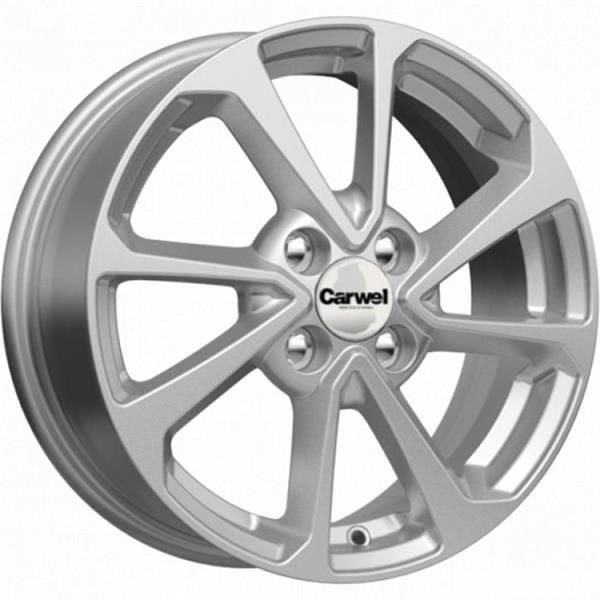 Диски Carwel Ессей 105 6 х 15 4*100 Et: 46 Dia: 54.1 серебро с полированным ободом