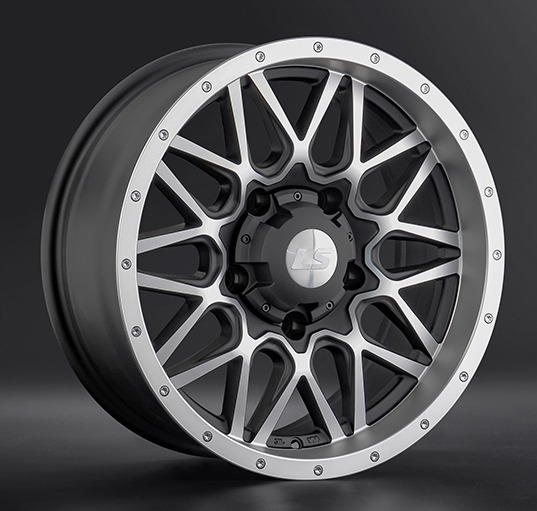 Диски LS wheels LS1341 8 х 17 6*139,7 Et: 10 Dia: 106.1 черный с проточкой матовый