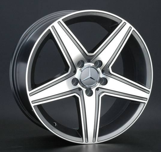 Диски Replica LA MR72 8 х 17 5*112 Et: 43 Dia: 66.6 серый с полировкой