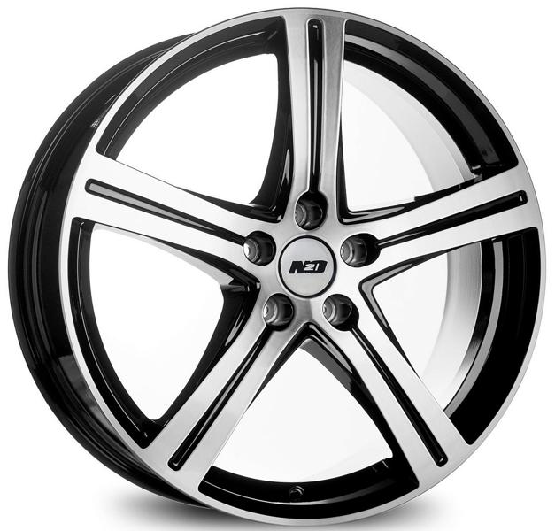 Диски N2O V2282 7.5 х 19 5*108 Et: 36 Dia: 65.1 черный с проточкой глянцевый
