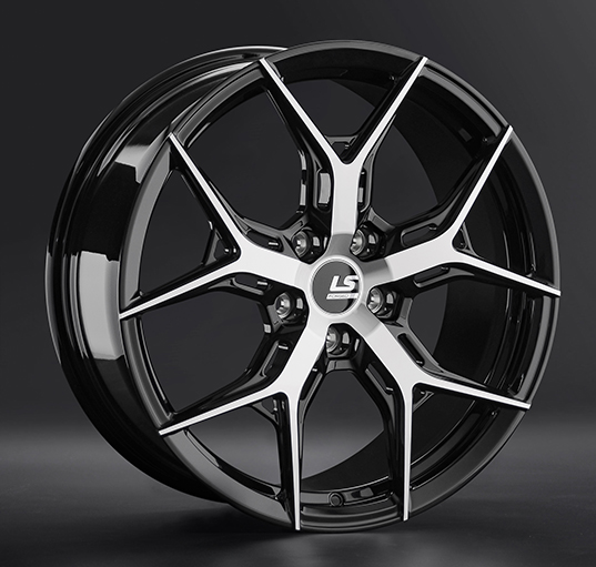 Диски LS Forged FG14 10 х 20 5*112 Et: 35 Dia: 66.6 черный полностью полированный