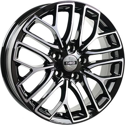 Диски NEO 781 6.5 х 17 5*114,3 Et: 49 Dia: 67.1 черный с проточкой глянцевый