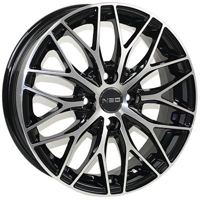 Диски NEO 576 6 х 15 4*100 Et: 46 Dia: 60.1 черный с проточкой глянцевый