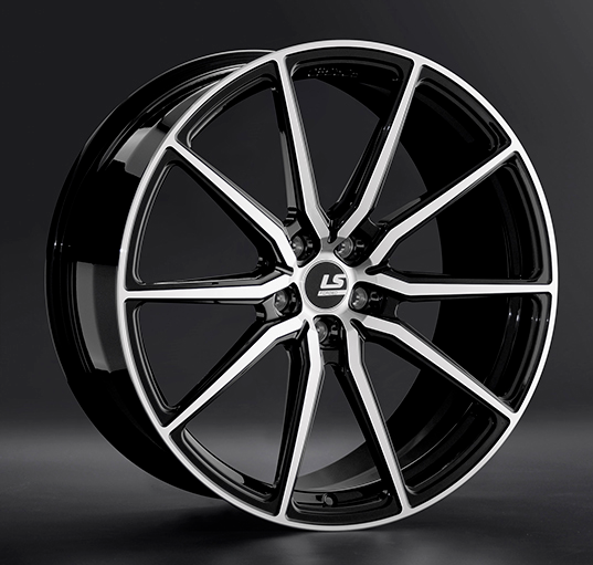 Диски LS Forged FG01 11 х 21 5*112 Et: 42 Dia: 66.6 черный полностью полированный