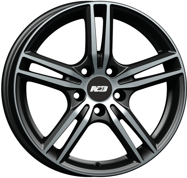 Диски N2O V2223 6.5 х 16 5*114,3 Et: 50 Dia: 67.1 черный с проточкой глянцевый