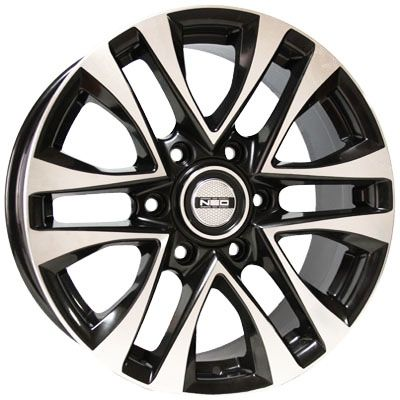 Диски Tech Line 832 7.5 х 18 6*139,7 Et: 25 Dia: 106.1 черный с проточкой глянцевый