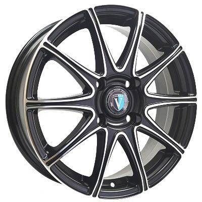 Диски VENTI 1516 6 х 15 4*100 Et: 46 Dia: 54.1 черный с проточкой глянцевый