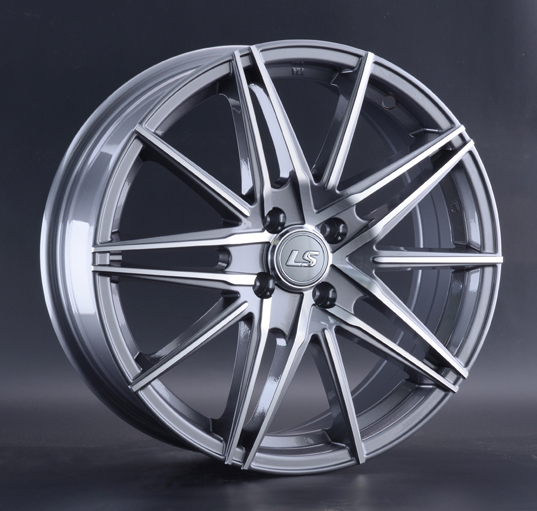 Диски LS wheels LS 957 6.5 х 17 4*100 Et: 50 Dia: 60.1 серый с полировкой