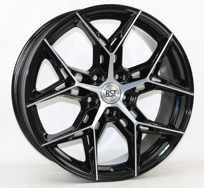 Диски RST R139 7.5 х 19 5*108 Et: 41 Dia: 65.1 черный с проточкой глянцевый