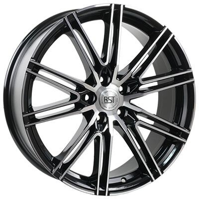 Диски RST R079 8 х 19 5*112 Et: 47 Dia: 66.6 черный с проточкой глянцевый