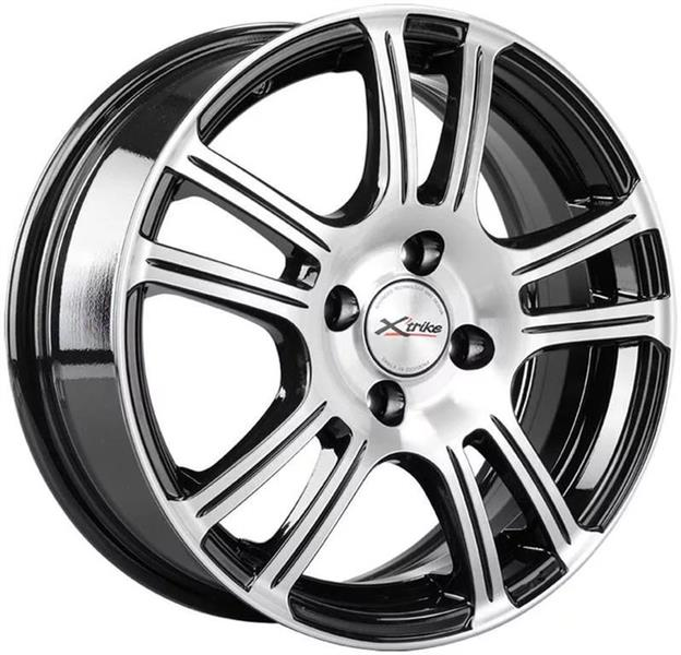 Диски X'trike X-105 6 х 15 4*98 Et: 35 Dia: 58.6 черный с проточкой глянцевый