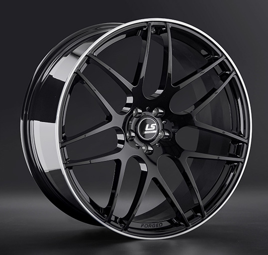 Диски LS Forged FG09 11 х 21 5*112 Et: 42 Dia: 66.6 черный с полированным ободом