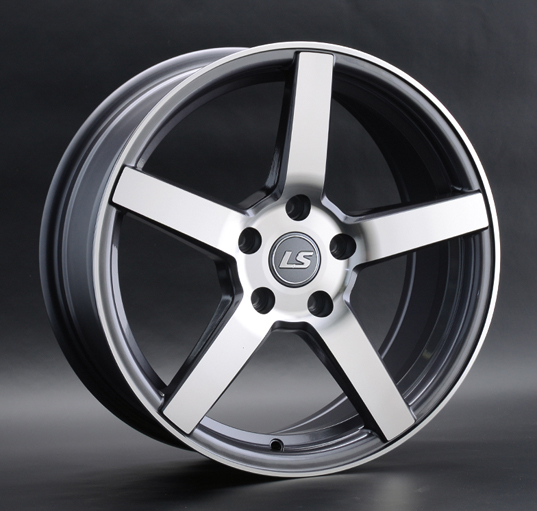 Диски LS wheels LS 742 7.5 х 17 5*114,3 Et: 45 Dia: 67.1 серый с полировкой