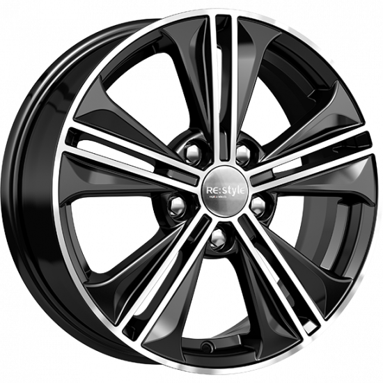 Диски K&K КС778 6 х 16 5*114,3 Et: 43 Dia: 67.1 черный с проточкой глянцевый
