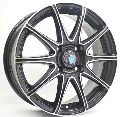 Диски VENTI 1616 6.5 х 16 4*100 Et: 45 Dia: 60.1 черный с проточкой глянцевый