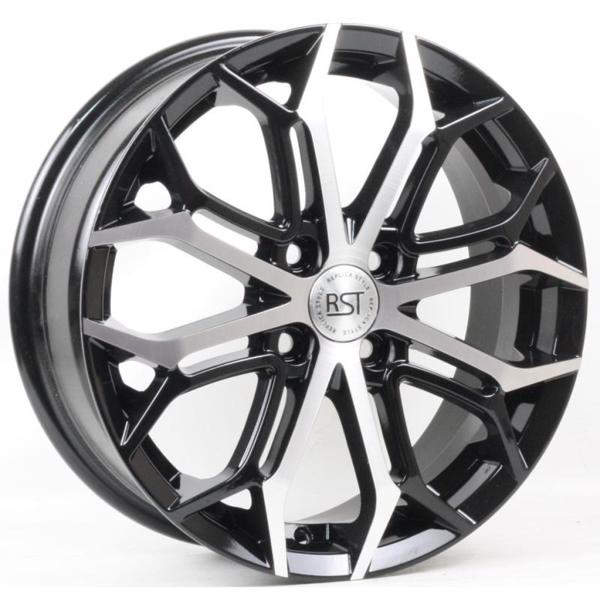Диски RST R126 6 х 16 4*98 Et: 33 Dia: 58.6 черный с проточкой глянцевый