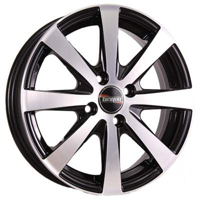 Диски Tech Line 534 5.5 х 15 4*100 Et: 45 Dia: 60.1 черный с проточкой глянцевый