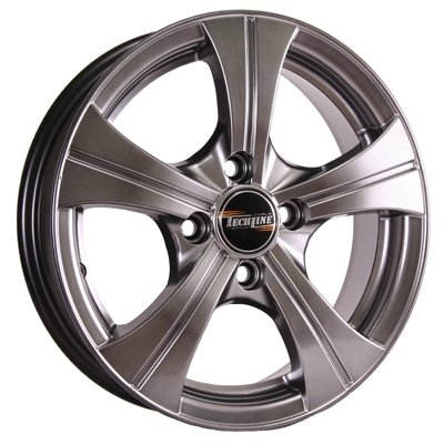 Диски Tech Line 410 5.5 х 14 4*100 Et: 43 Dia: 60.1 серый