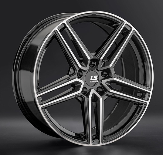 Диски LS wheels FlowForming RC79 8.5 х 19 5*114,3 Et: 30 Dia: 67.1 черный полностью полированный