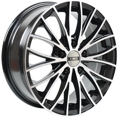 Диски NEO 671 6.5 х 16 4*100 Et: 50 Dia: 60.1 черный с проточкой глянцевый