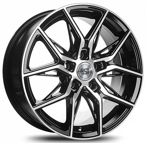 Диски RST R146 6.5 х 16 5*114,3 Et: 45 Dia: 67.1 черный с проточкой глянцевый