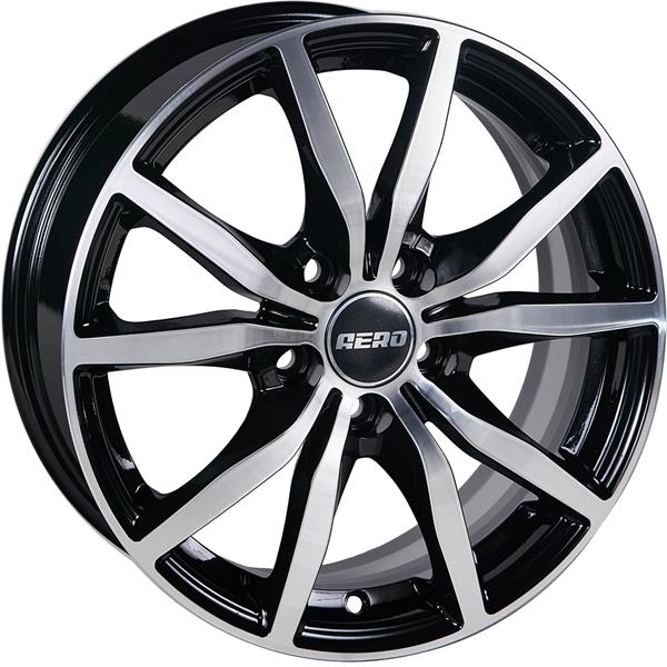 Диски AERO V2057 6.5 х 15 5*114,3 Et: 45 Dia: 67.1 черный с проточкой глянцевый
