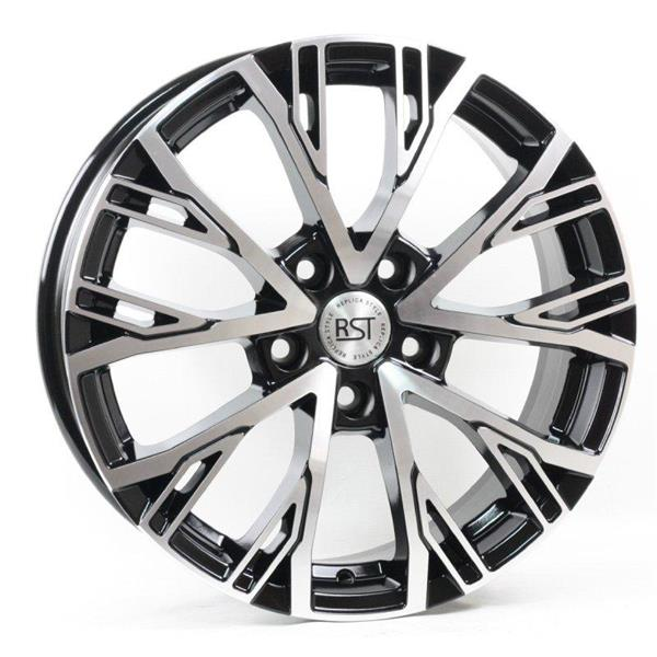 Диски RST R207 6.5 х 17 5*114,3 Et: 45 Dia: 54.1 черный с проточкой глянцевый