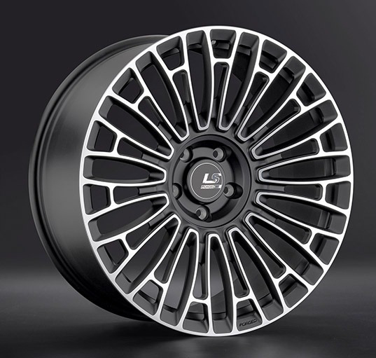 Диски LS Forged FG25 9.5 х 22 5*130 Et: 71 Dia: 71.6 черный с проточкой матовый