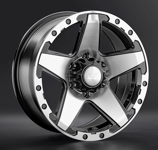Диски LS wheels LS 1284 8 х 17 6*139,7 Et: 30 Dia: 100.1 черный полностью полированный