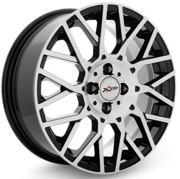 Диски X'trike X-125 6.5 х 16 4*100 Et: 36 Dia: 67.1 черный с проточкой глянцевый