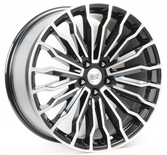 Диски RST R032 9 х 20 5*112 Et: 34 Dia: 66.6 черный с проточкой глянцевый