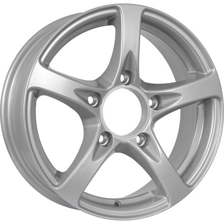 Диски KDW KD1650 6 х 16 5*139,7 Et: 40 Dia: 98 серебро с полированным ободом