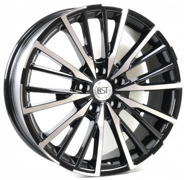 Диски RST R178 7 х 18 5*114,3 Et: 40 Dia: 66.5 черный с проточкой глянцевый