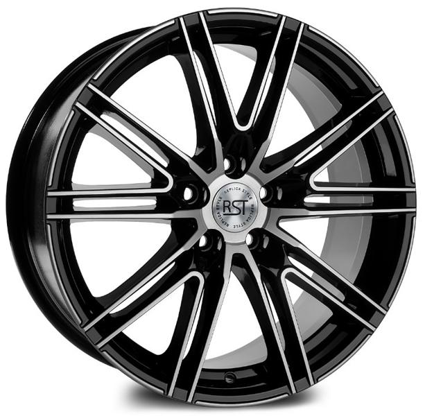 Диски RST R168 8 х 18 5*108 Et: 50 Dia: 63.4 черный с проточкой глянцевый