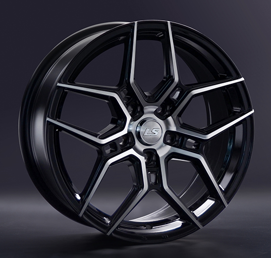 Диски LS wheels LS1266 7.5 х 17 5*114,3 Et: 45 Dia: 67.1 черный полностью полированный