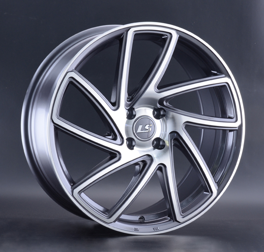 Диски LS wheels 1054 8 х 18 4*100 Et: 40 Dia: 60.1 серый с полировкой