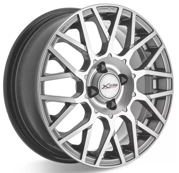 Диски X'trike X-132 6 х 15 4*100 Et: 46 Dia: 60.1 серый с полировкой